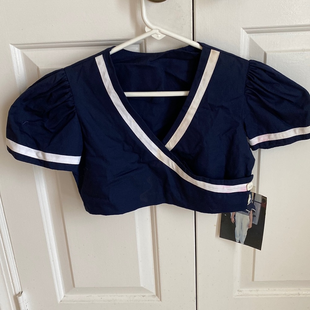 New, Cropped Sailor Top